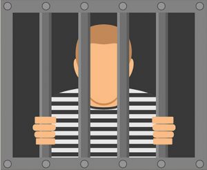 man in prison illustration