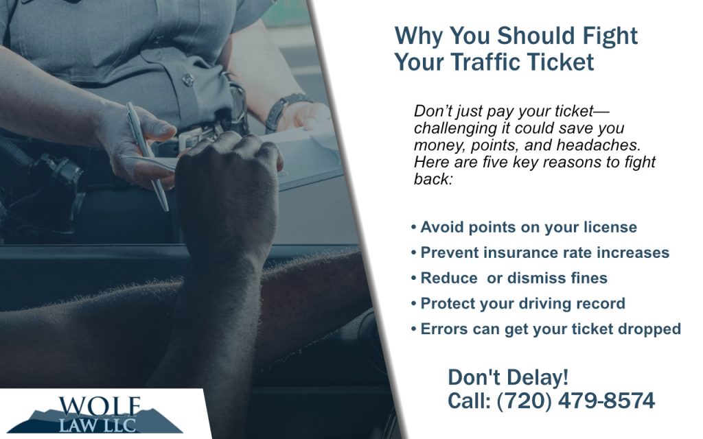 Why you should fight traffic ticket charges.